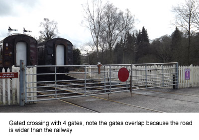 photo of a gated level crossing